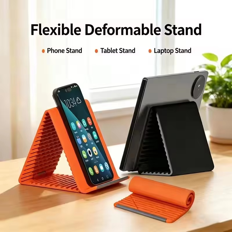 Tablet Stand Adjustable - Portable Silicone Mobile Phone Holder Lazy