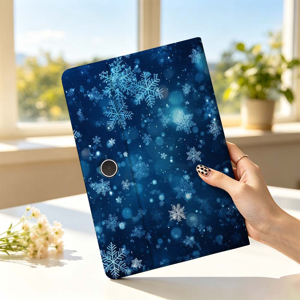 Realme Tablet Accessories - Black Night Snowflakes For OPPO VIVO