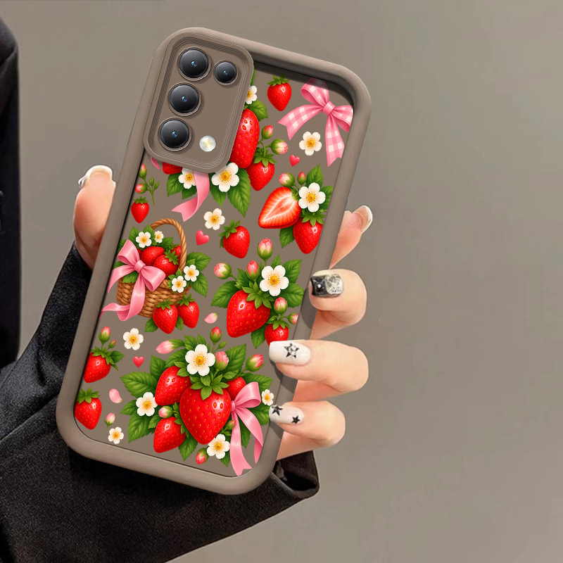 Realme Note 50 - Fruit Pattern Phone Case For OPPO