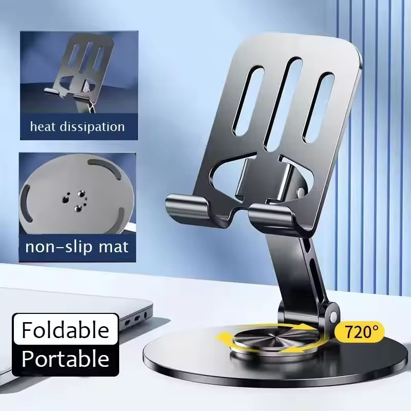 Essential Tablet Accessories - 720° Rotate Aluminum Alloy Portable Tablet