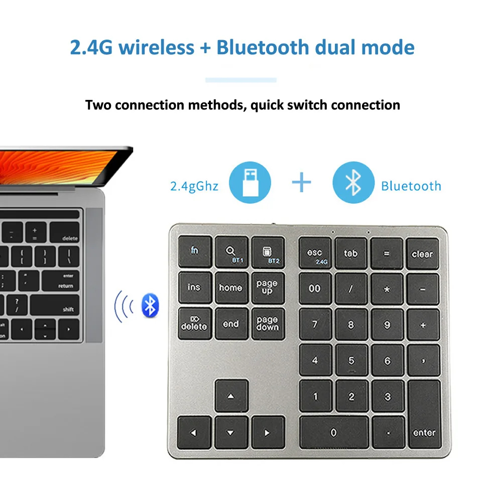 K35 Numeric Keypad 2.4G Blueto - Bluetooth Trackpad review and price