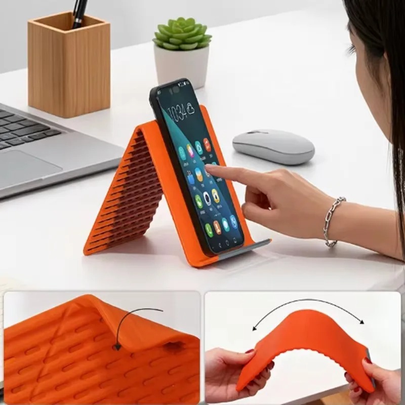 Flexible Foldable Silicone Pho - Tablet Stand Adjustable review and price