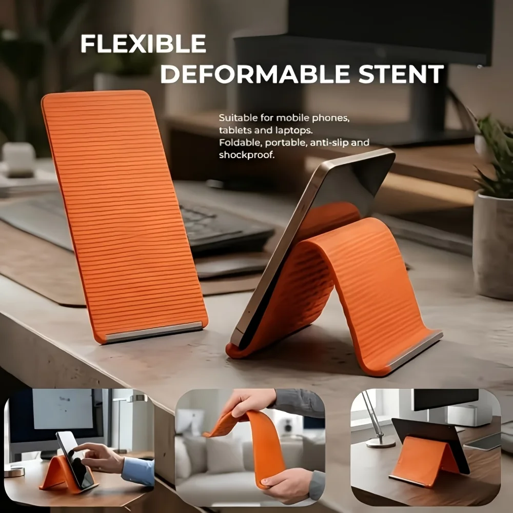Flexible Foldable Silicone Pho - Tablet Stand Adjustable review and price