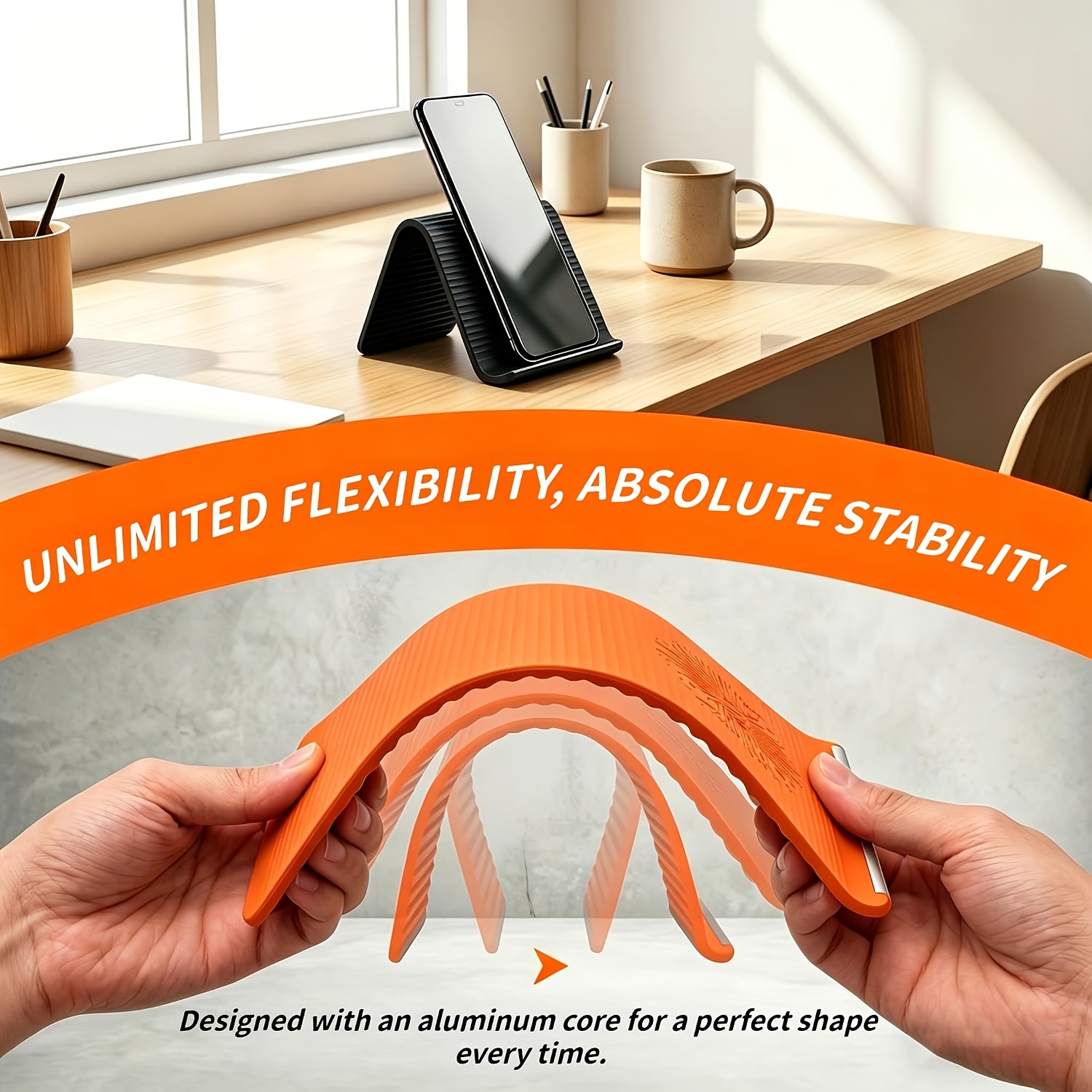 Flexible Foldable Silicone Pho - Tablet Stand Adjustable review and price