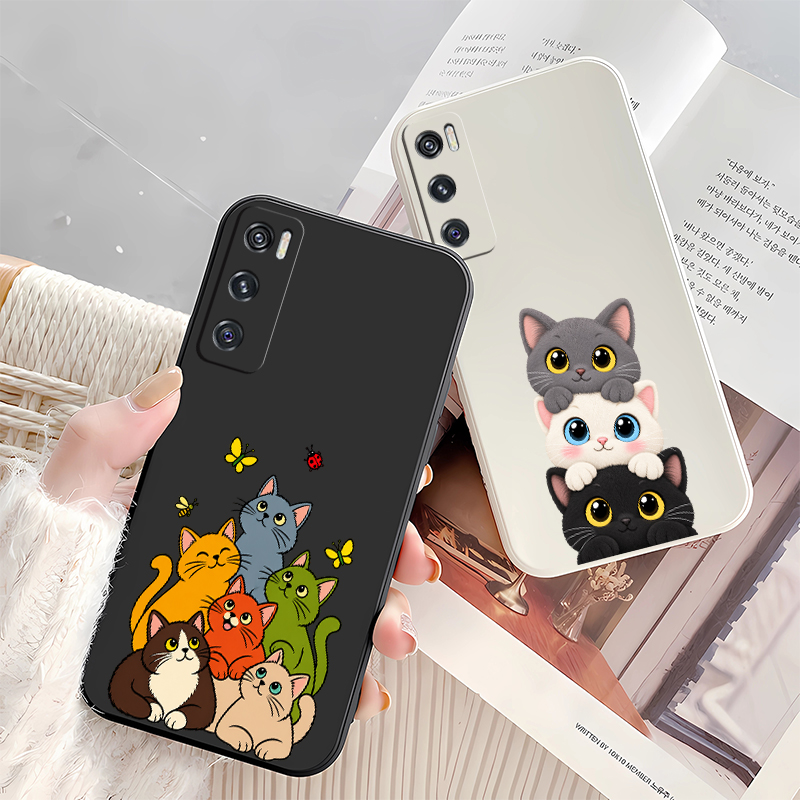 Cute Coloful Cats Phone Case F - Vivo V40 review and price