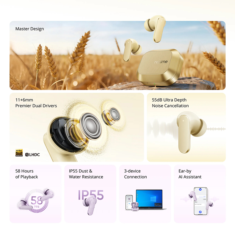 realme Buds Air 8 Global Versi - Realme Tablet Accessories review and price