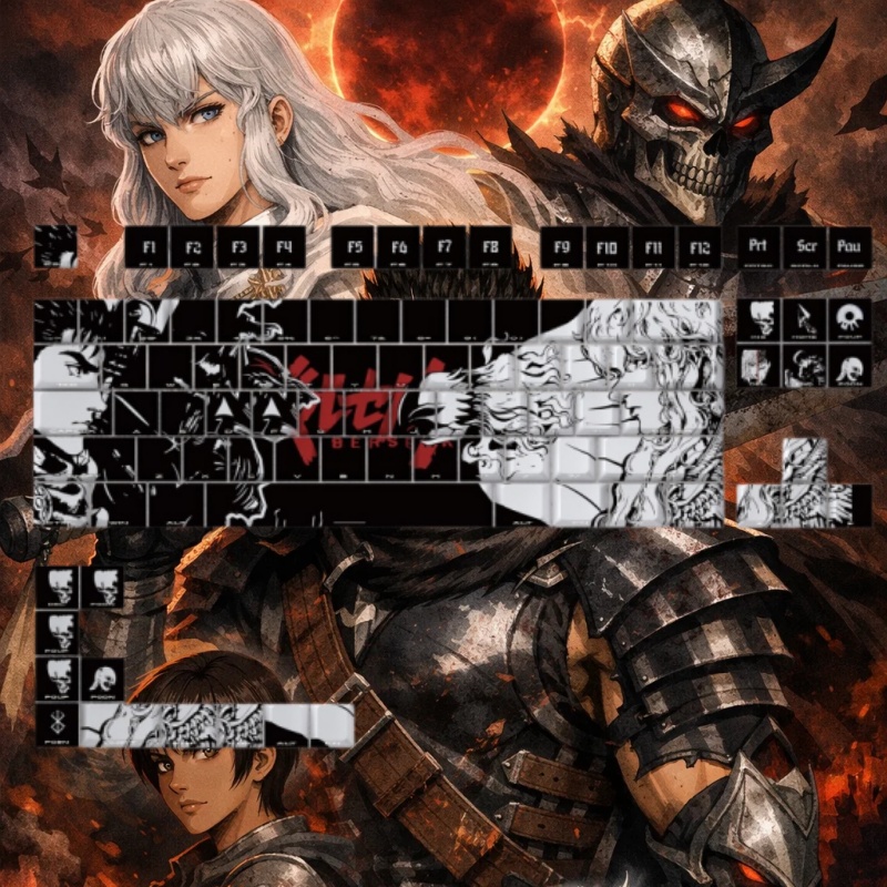 BERSERK Theme Anime Keycap 98  - Tablet Pc Accessories review and price