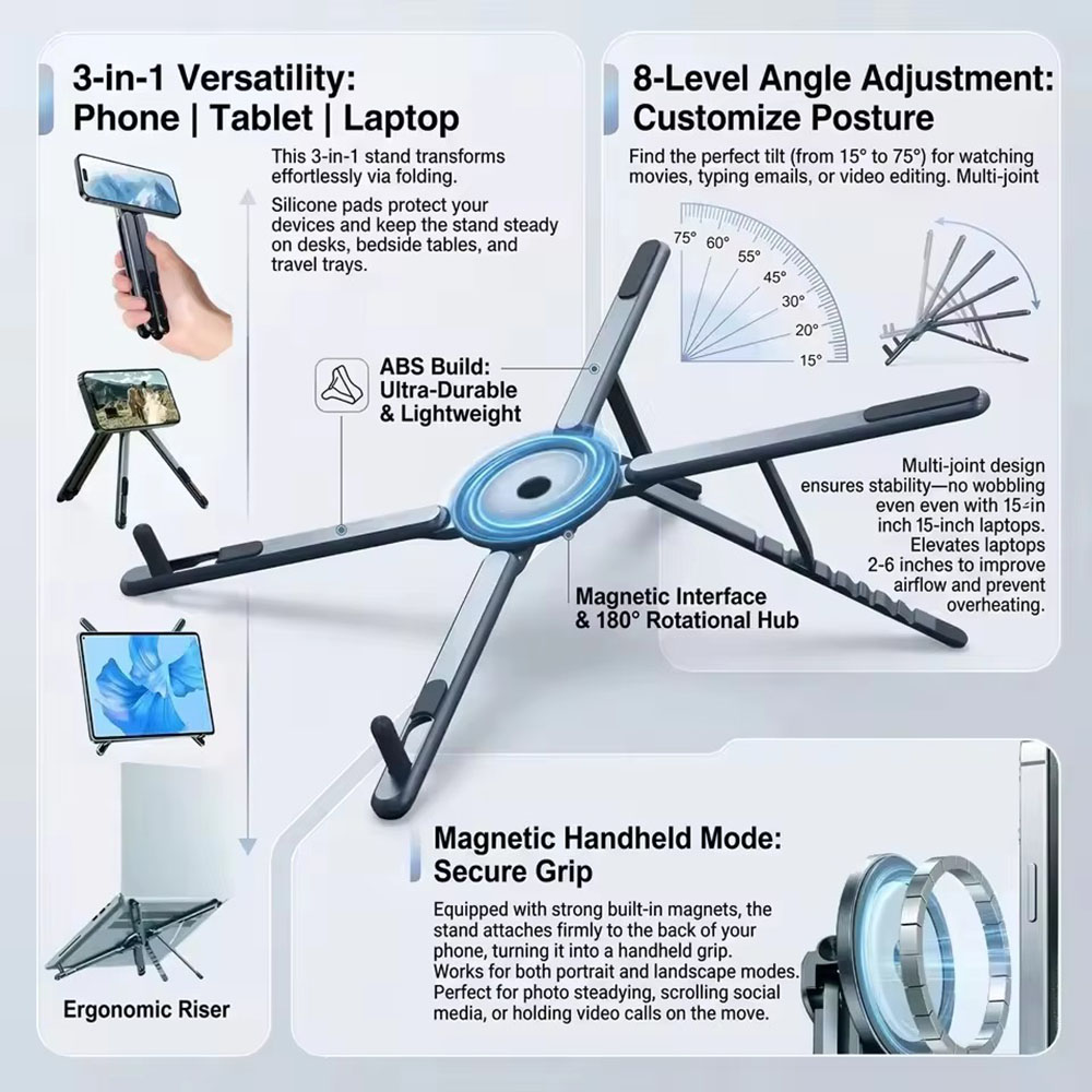 Portable Magnetic Phone Holder - Essential Tablet Accessories review and price