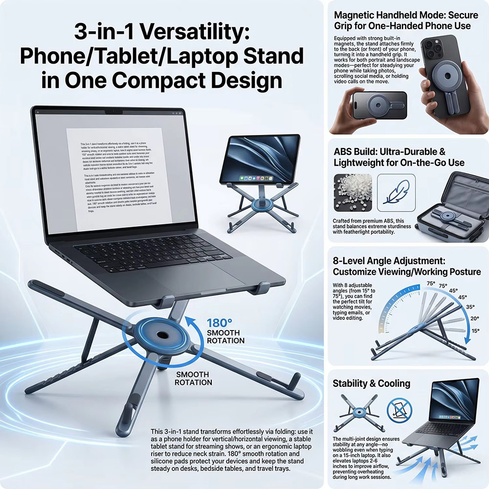 Portable Magnetic Phone Holder - Essential Tablet Accessories review and price